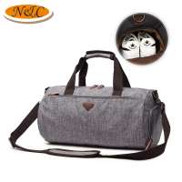 Waterproof Travel Bag for Womens and Mens With Shoes Compartment, Customized Sports Duffle Bag