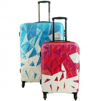 printed suitcases  abs cosmetic bag new style trolley luggage luggage bag travel suitcase  colorful luggage sets