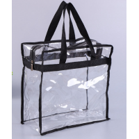 Waterproof clear pvc zipper bag